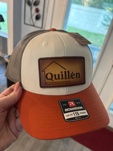 Customer photo review of Premium Custom Leather Patch Hats (Wholesale)