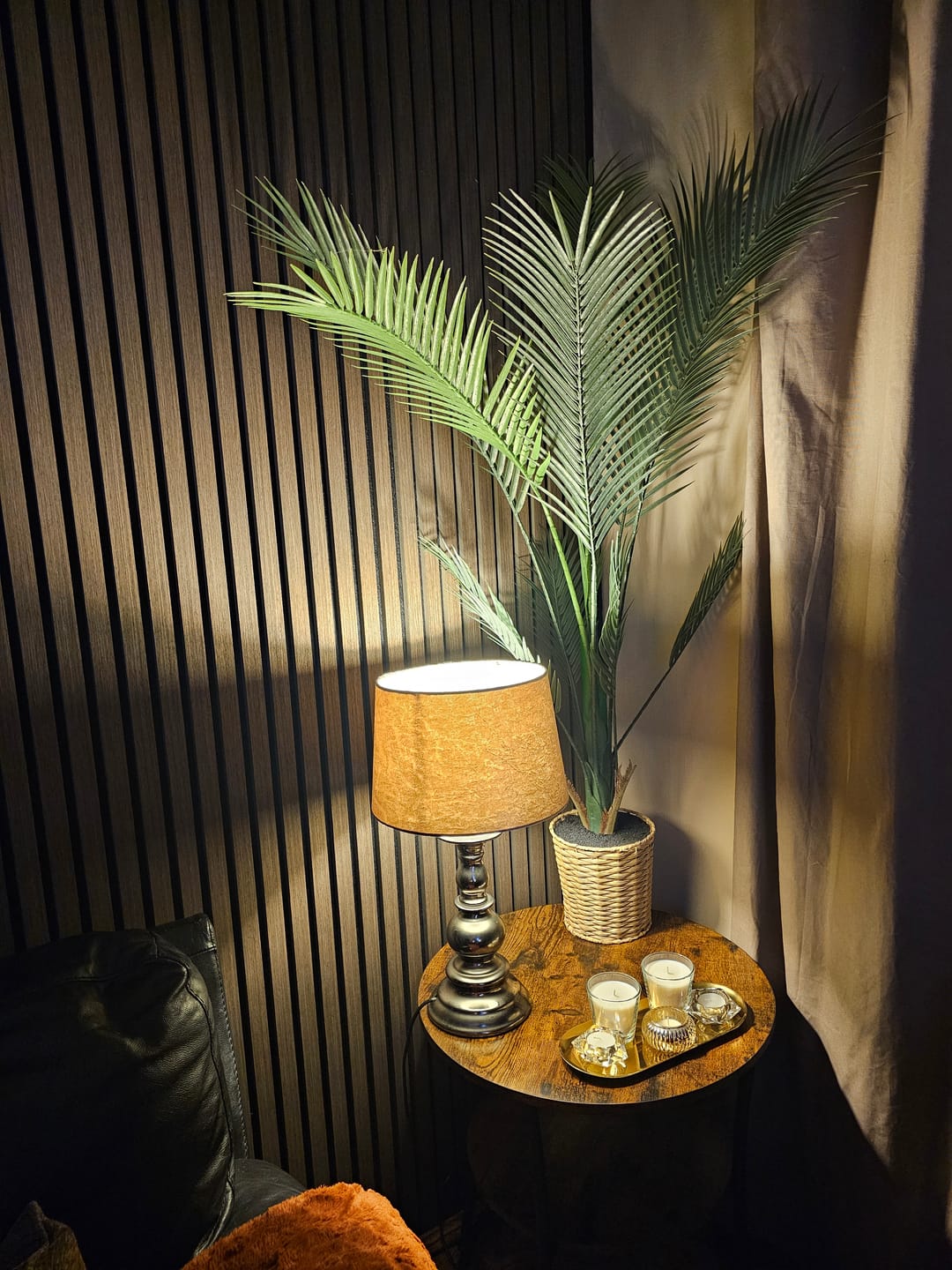 Customer photo review of Acoustic Slat Panel - Smoked Walnut