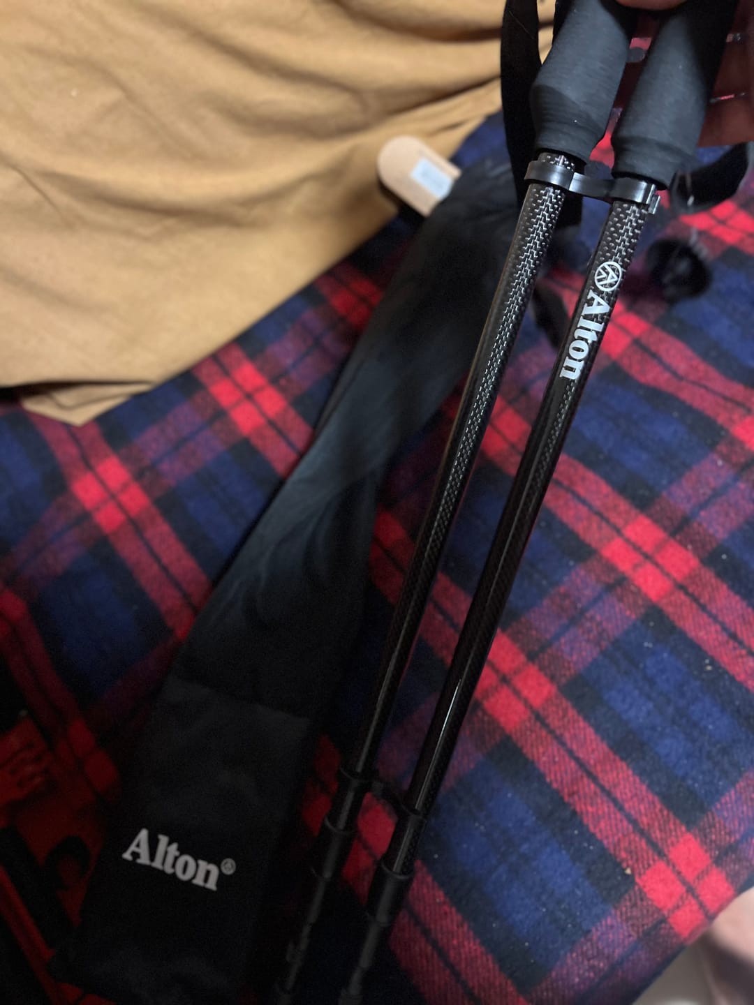 Customer photo review of Ultralight Carbon Hiking Poles Set