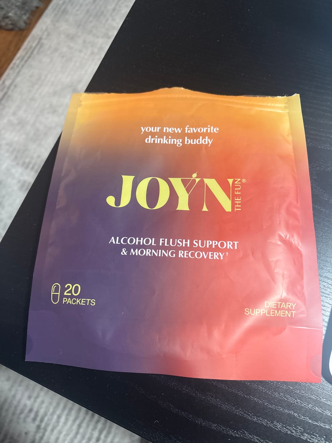 Customer photo review of Alcohol Flush and Hangover Reducer Capsules