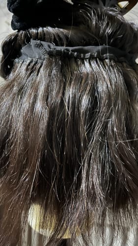 Customer photo review of Mabontle 10 inch 5x5 Vietnamese SDD Bone Straight Wig