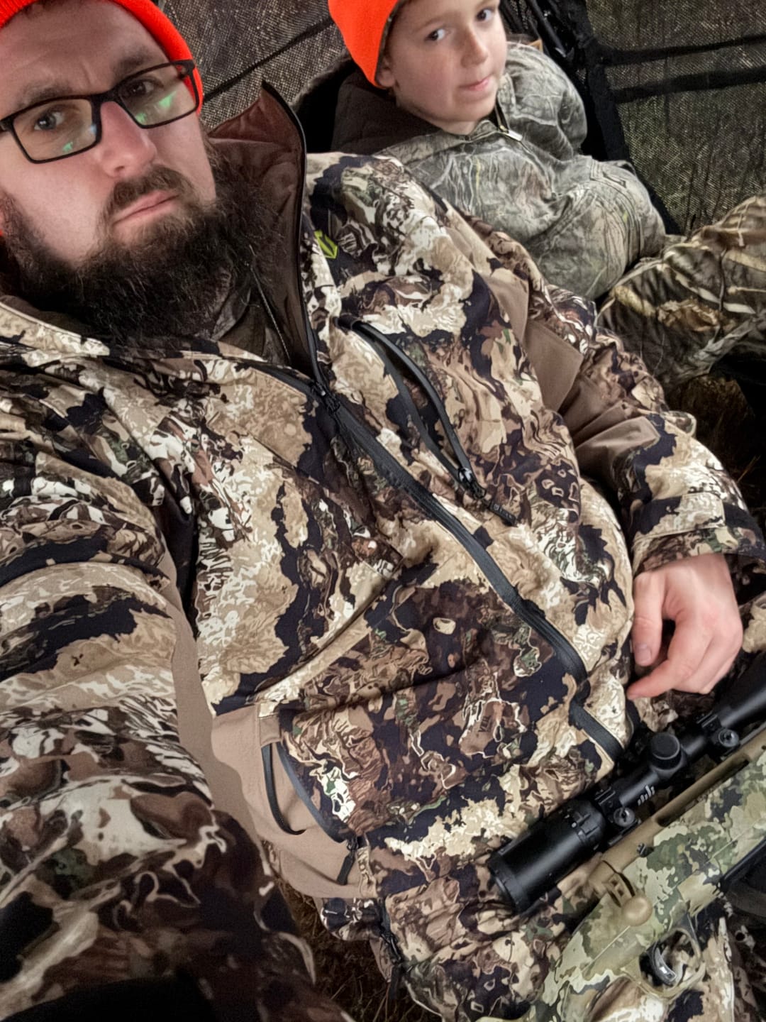 Customer photo review of Altus Whitetail Ultra Silent Hunting Suit Men's Water Resistant Hunting Clothes