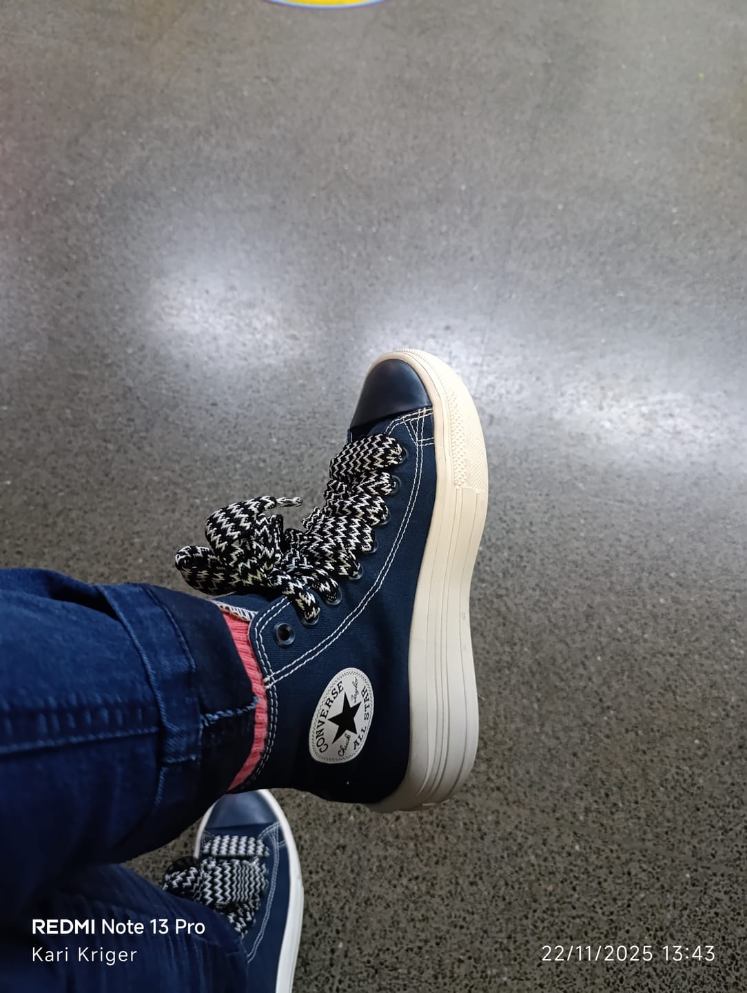 Customer photo review of Zapatillas Converse Chuck Taylor Move Hi Platform Azul Blanco