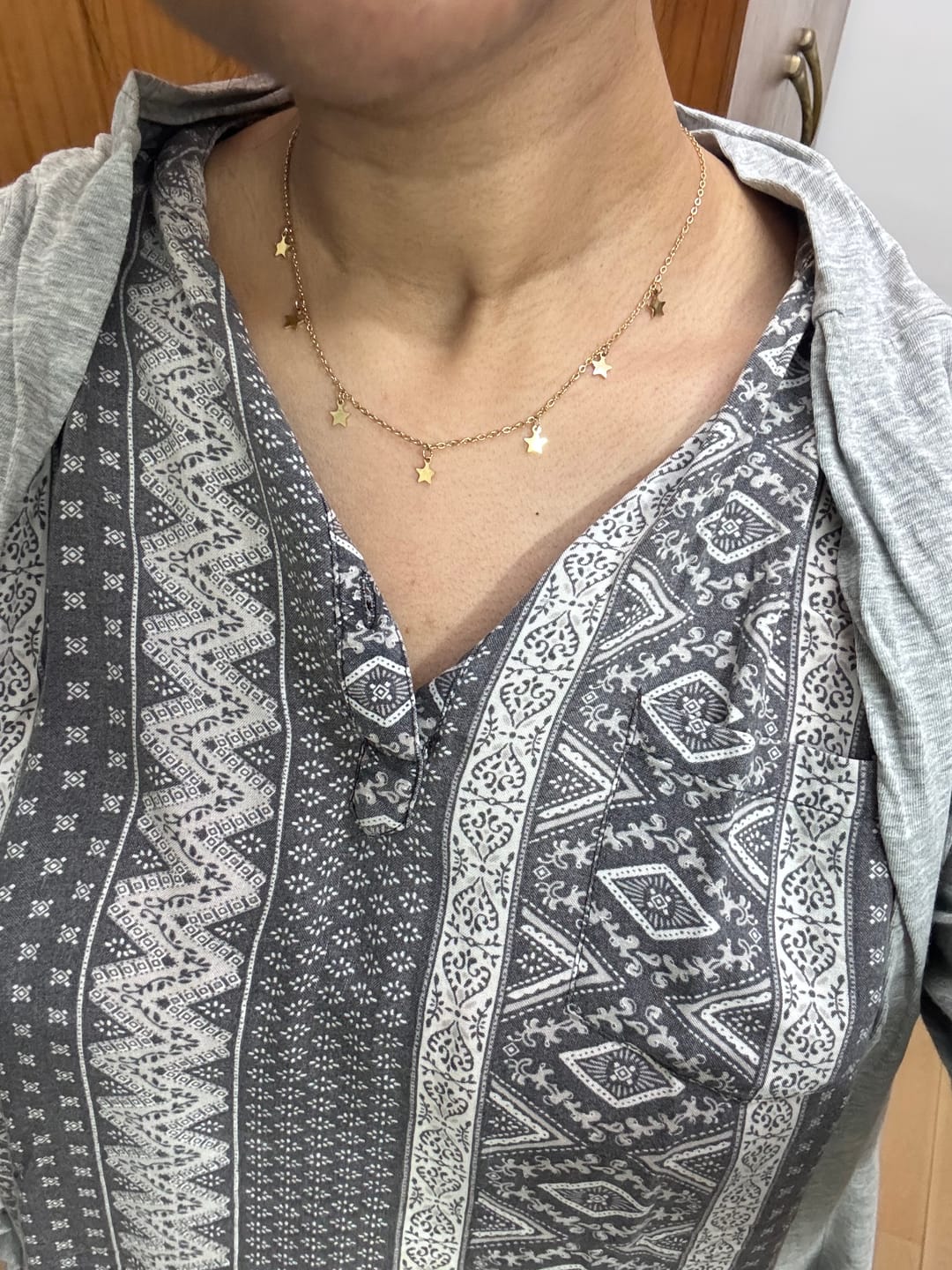 Customer photo review of Starry Night Necklace