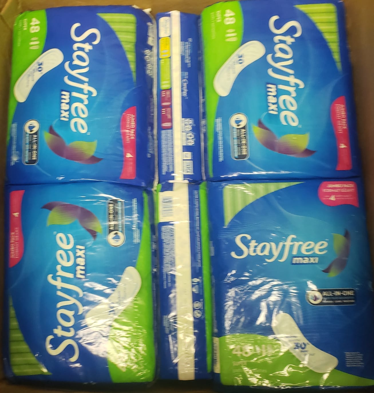 Customer photo review of Stayfree Maxi Super Pads 48-Count Jumbo Pack – All-In-One Protection & Comfort (60 Pcs lot)
