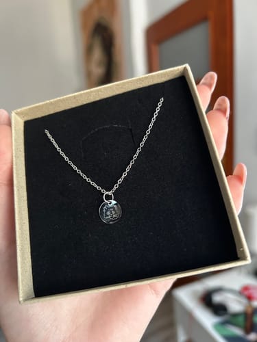 Customer photo review of Stainless Steel Love Necklace