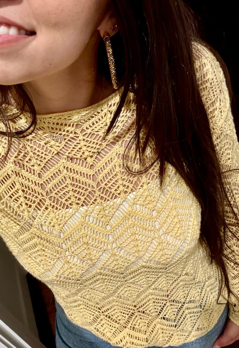 Customer photo review of Magnum Hoops - Antique Gold