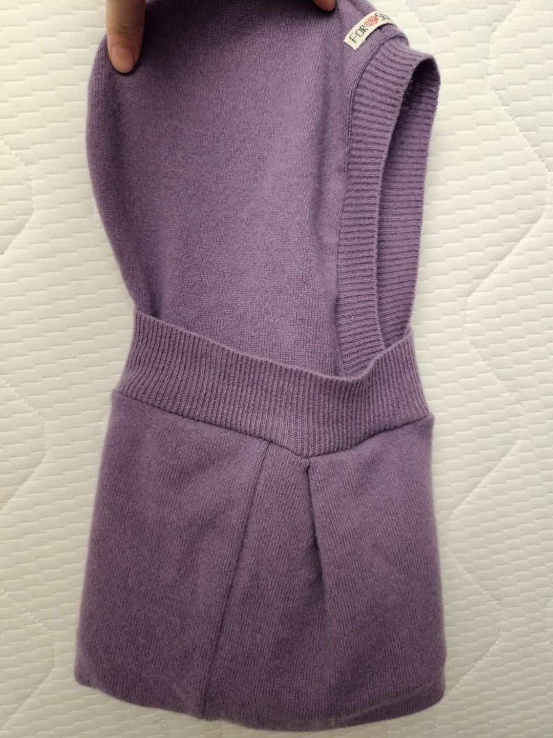 Customer photo review of Upcycling Kaschmir Kapuzenschal Rot