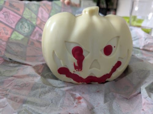 Customer photo review of Trick or Treat Chocolate Pumpkin 550g *LIMITED EDITION*