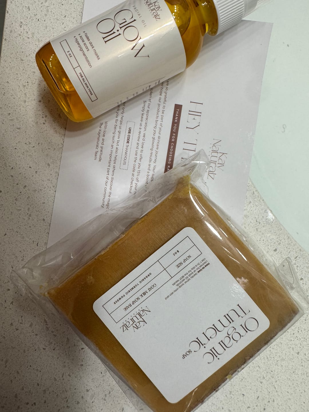 Customer photo review of Duo Skincare Bundle
