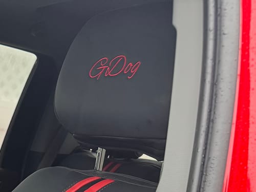 Customer photo review of Initials or Logo Embroidery