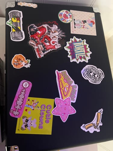 Customer photo review of Punk Skeleton Sticker