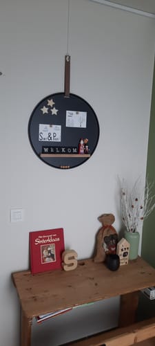 Customer photo review of present time Perky Memo-/magneetbord Ø 50 cm - Zwart
