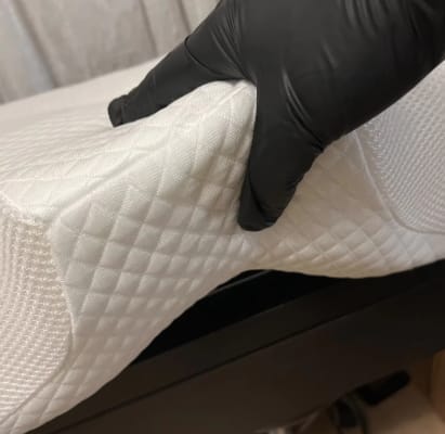 Customer photo review of The Pillow That Silences Snoring—By Fixing Your Sleep Posture