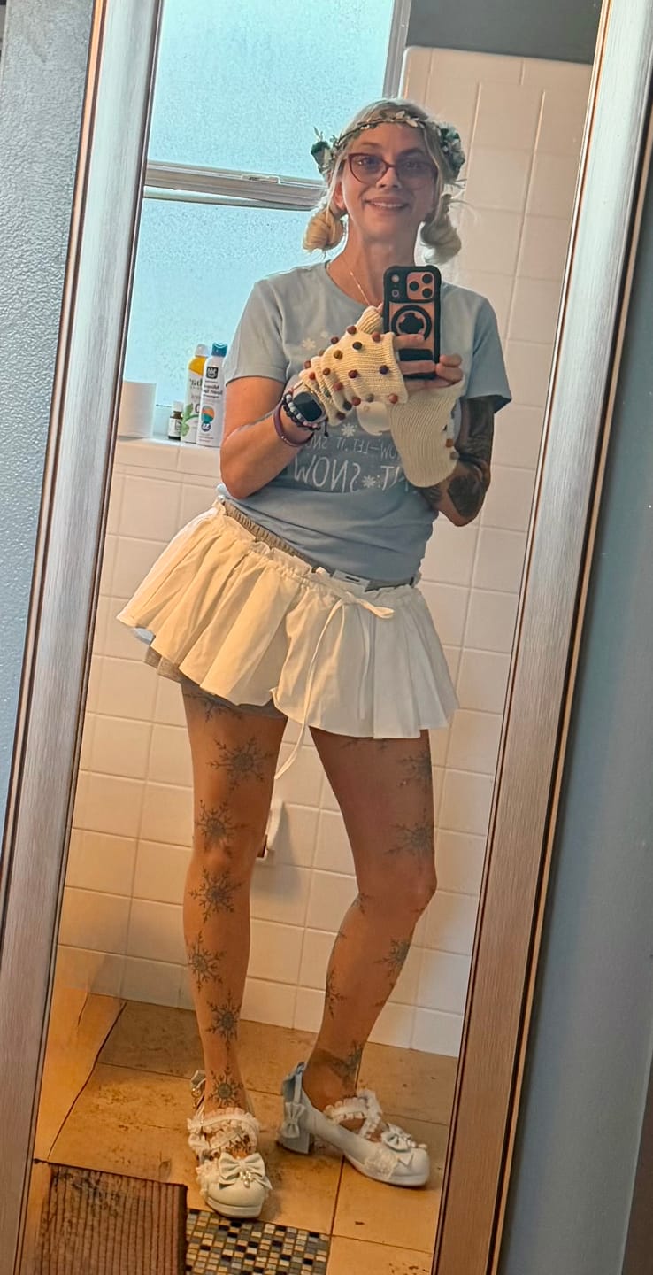 Customer photo review of WARDEN EDGE Layered Mini Skirt with Contrast Drawstring Waist and Sporty Cotton Shorts