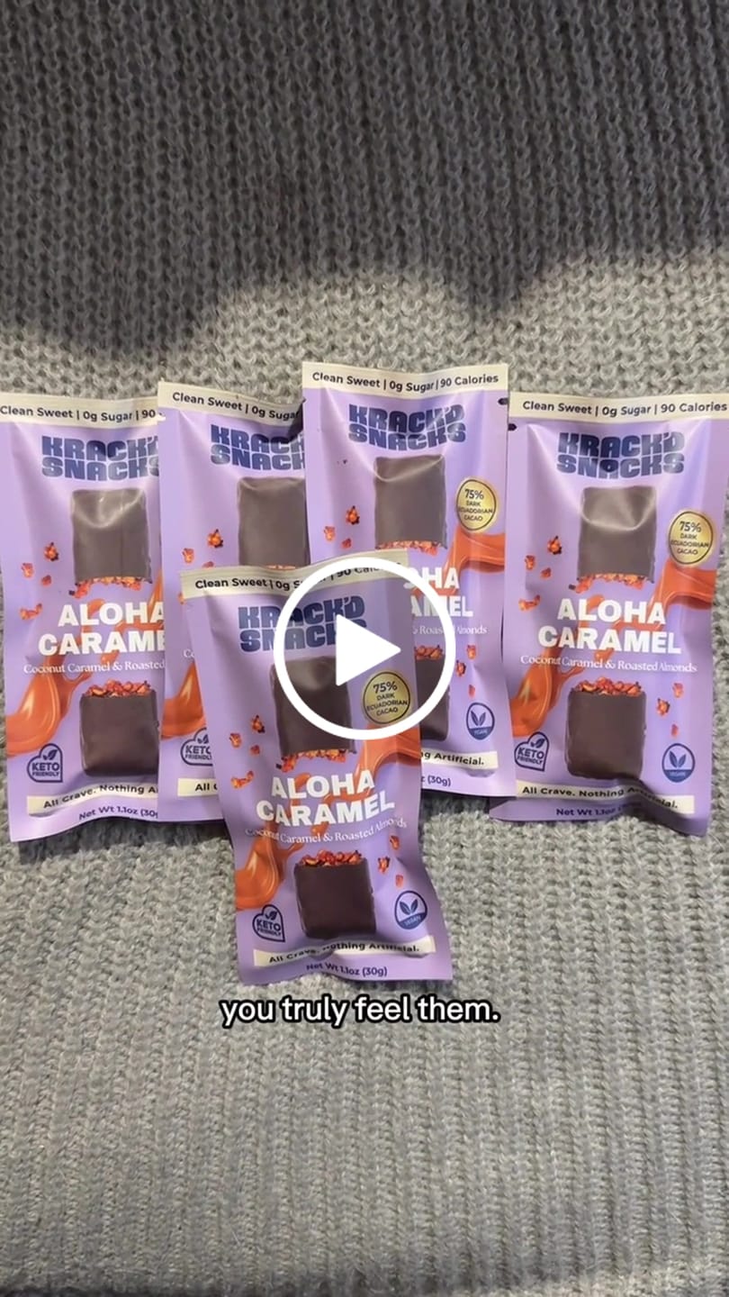 Customer video review of Dark Chocolate Aloha Caramel  (Keto | Vegan) (Pack of 5)