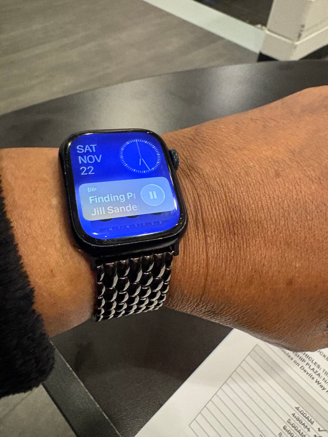 Customer photo review of Arya Stainless Strap