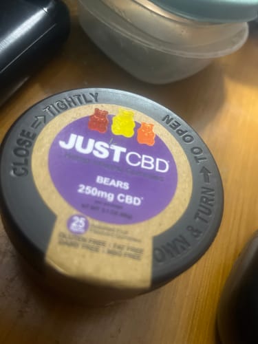 Customer photo review of Just CBD Gummies-Worms 8ct