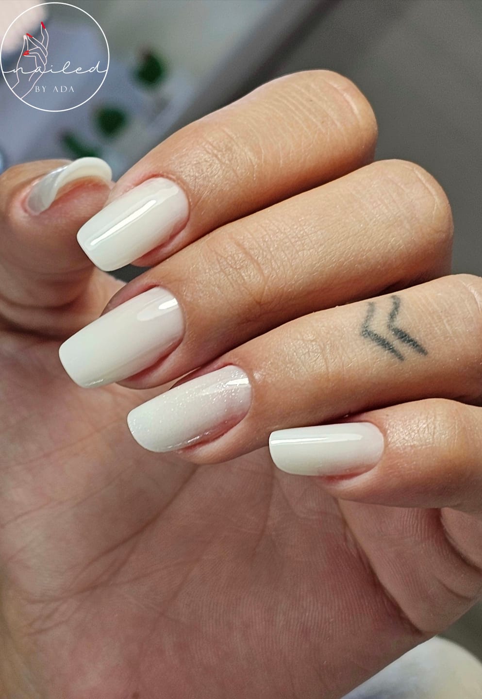 Customer photo review of Supreme Milky White Builder gel
