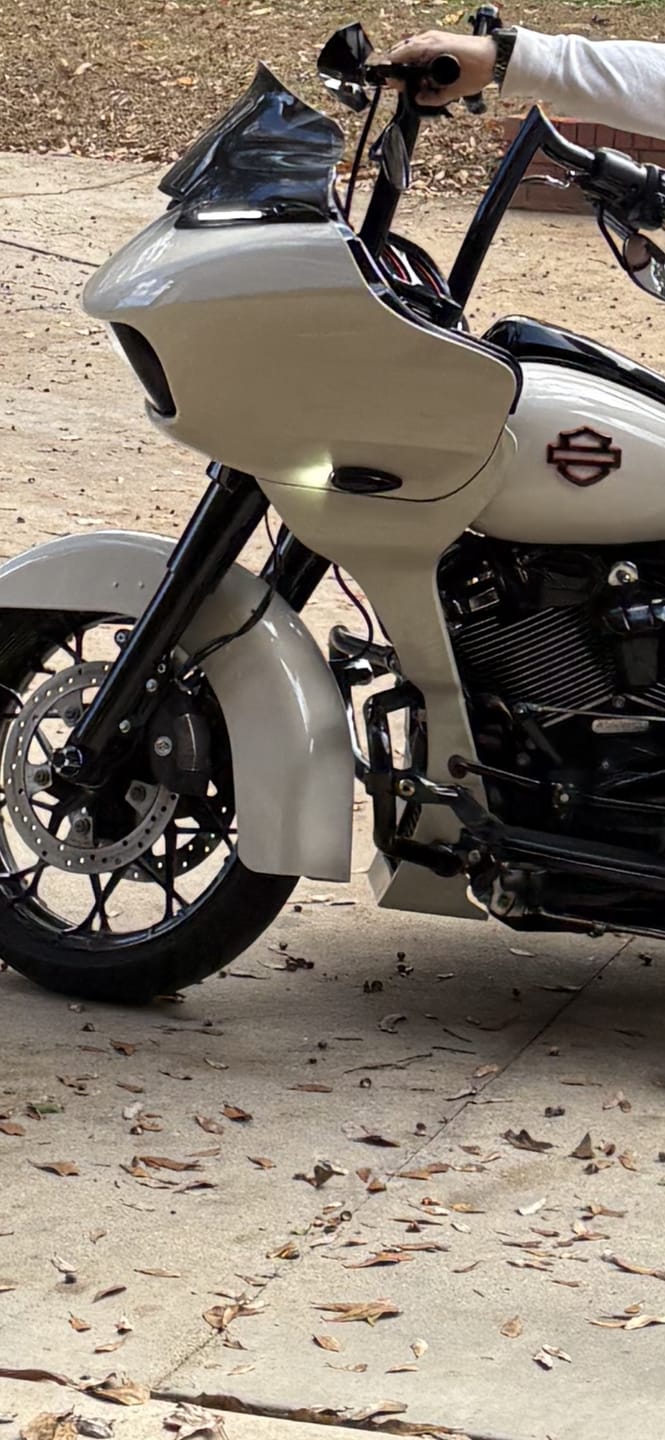 Customer photo review of Road Glide Fairing Spoiler: Perfect Color-Matched Upgrade for 2017-2023 Models
