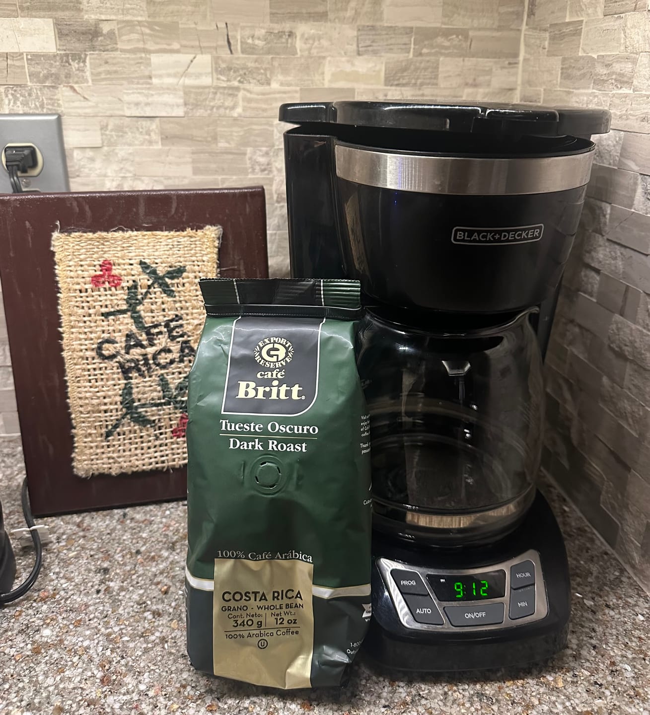 Customer photo review of COSTA RICAN DARK ROAST COFFEE