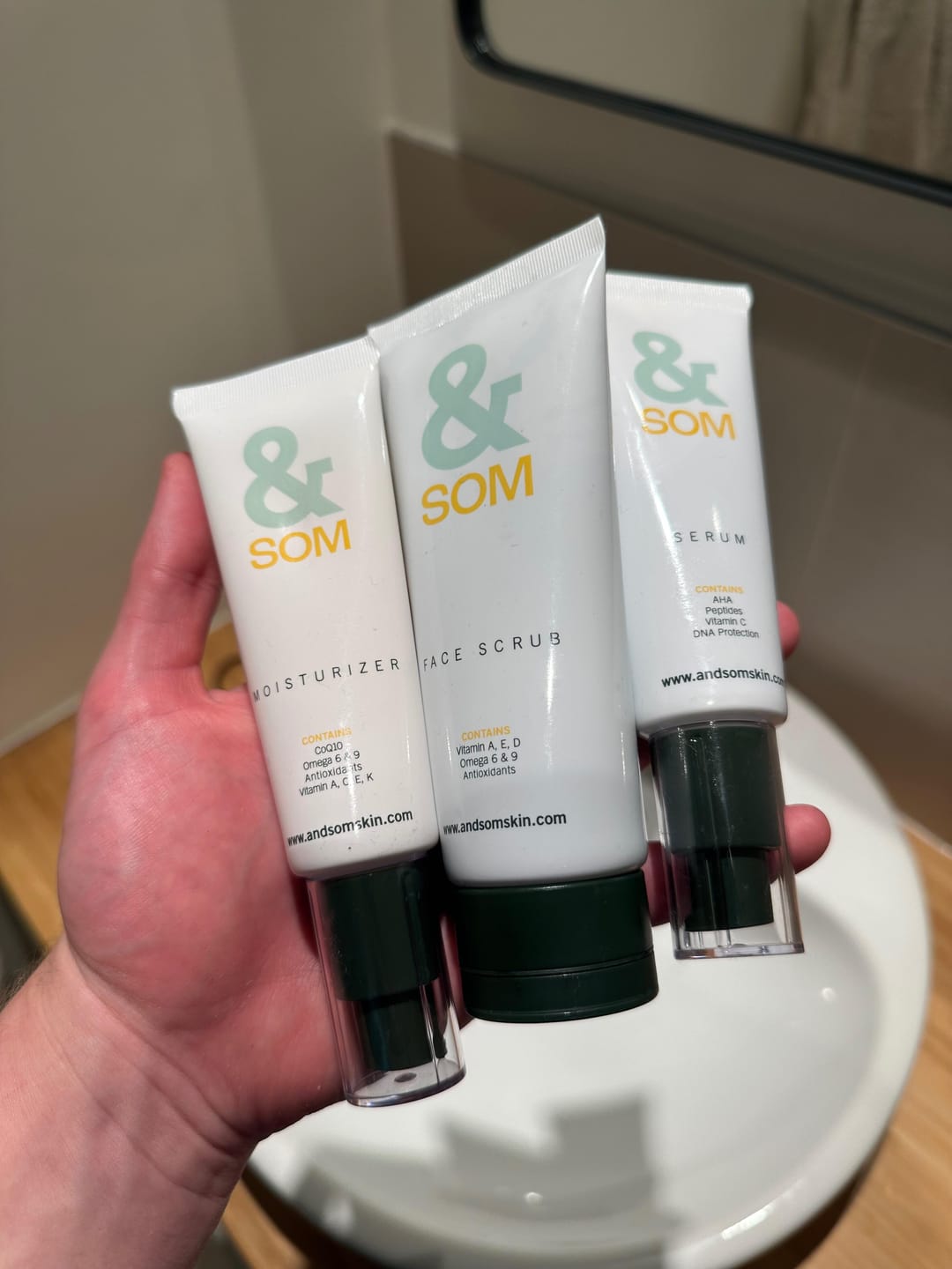 Customer photo review of The Men's Skincare Set