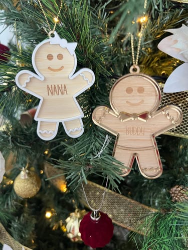Customer photo review of Gingerbread Christmas Bauble