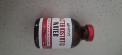 Customer photo review of Bacteriostatic Water