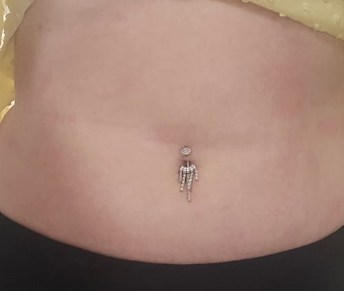Customer photo review of Crowned Ice Chandelier Belly Bar