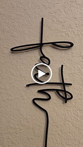 Customer video review of Faith Cross Metal Wall Art