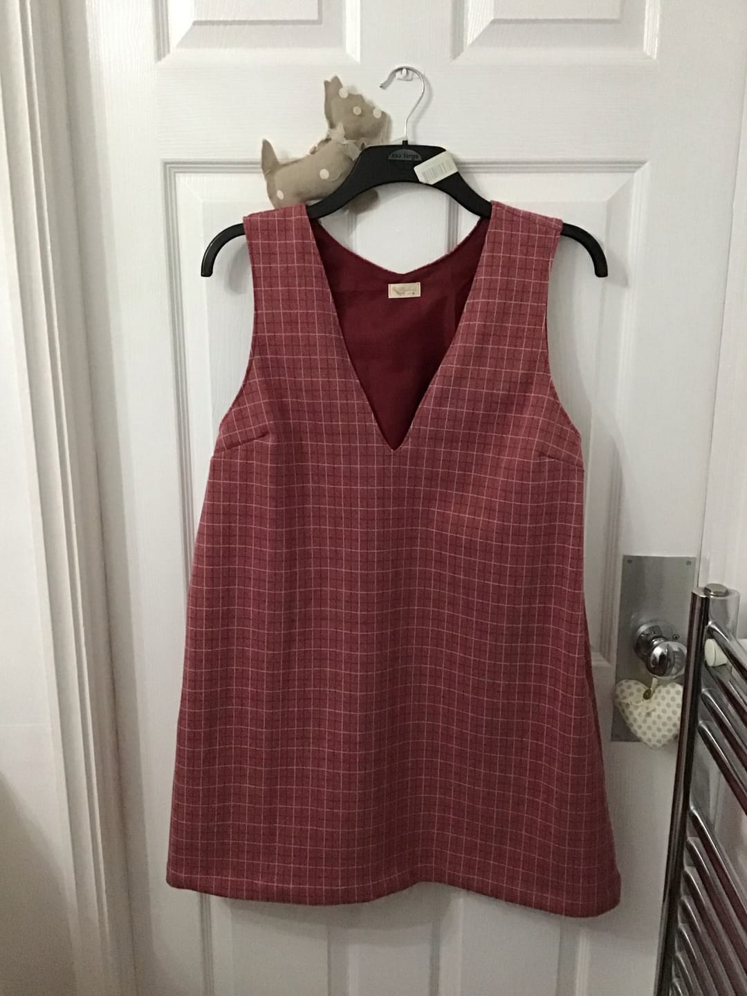 Customer photo review of Checkered Soft Wool Touch Fabric