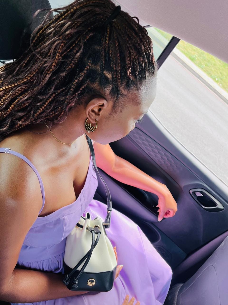 Customer photo review of The Monroe Bucket Bag