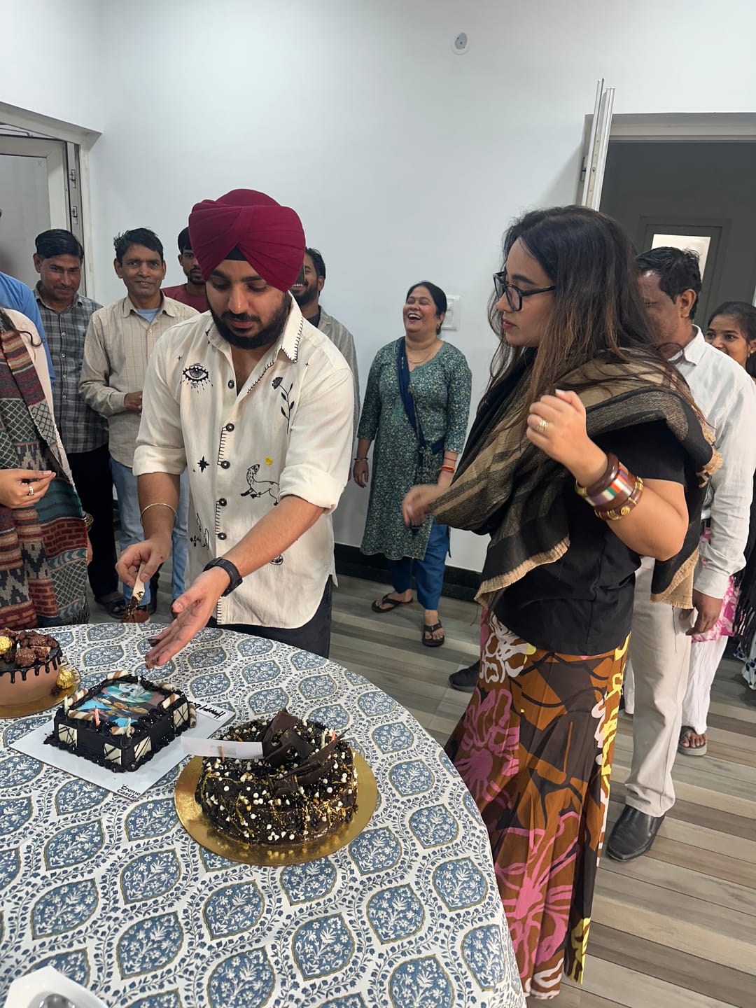 Customer photo review of Customized Photo Cake