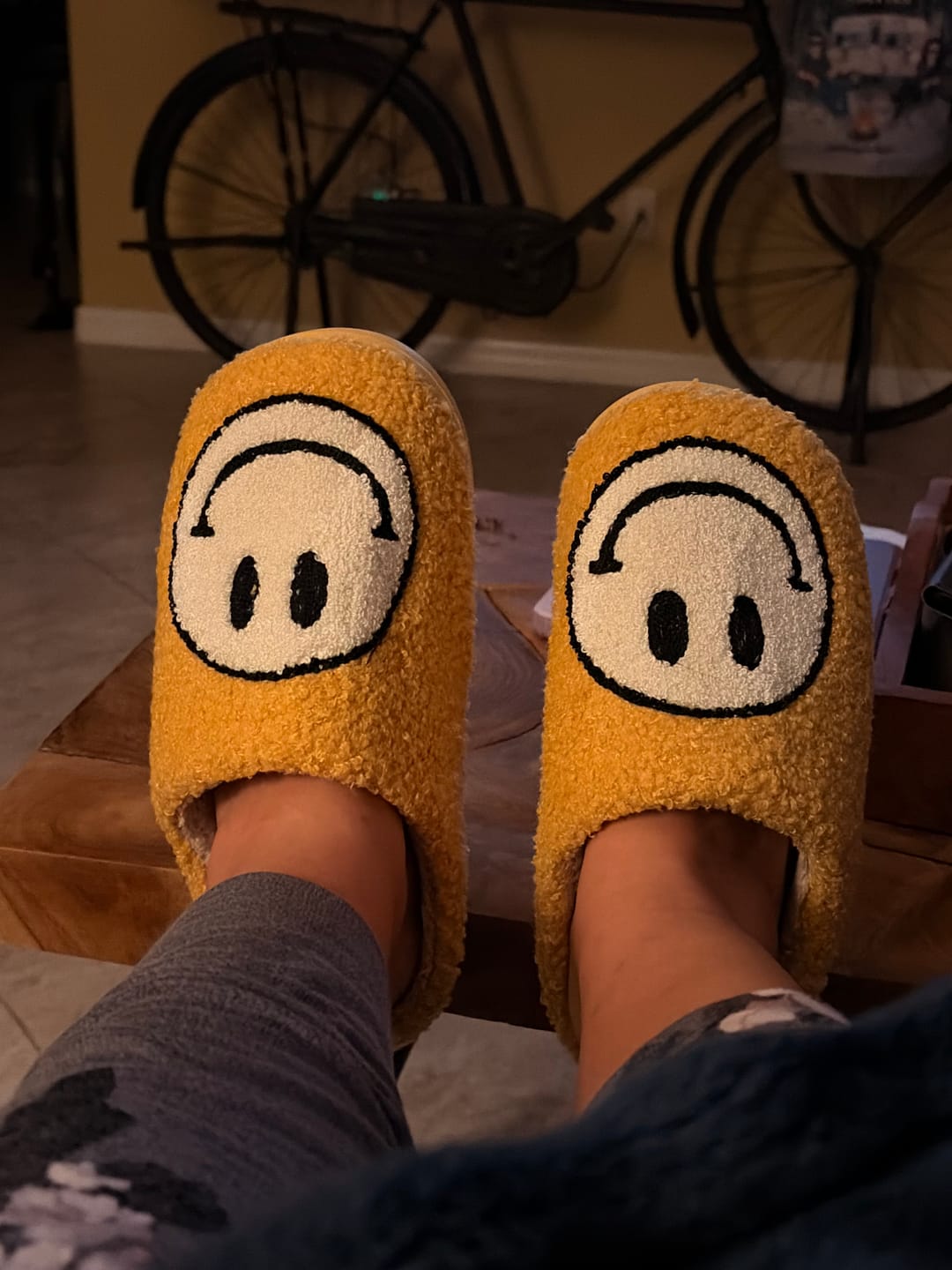 Customer photo review of Happy Face Slippers