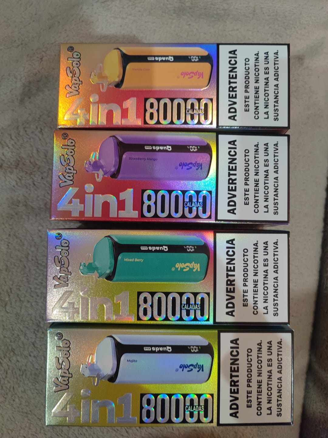 Customer photo review of VAPSOLO Quads 80k 4en1