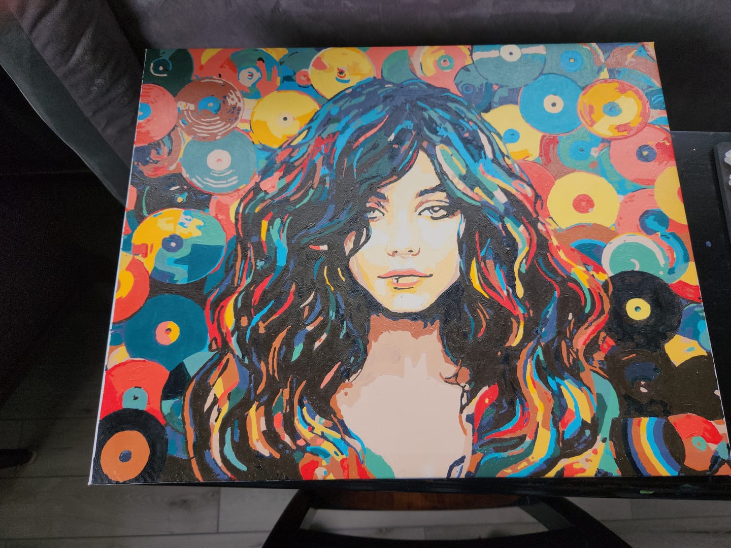 Customer photo review of Vinyl Portrait
