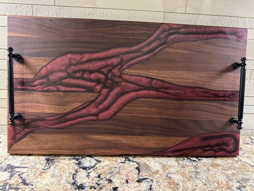 Customer photo review of 24x12x1.5" Silicone Mold For Epoxy Resin - Charcuterie Board Form