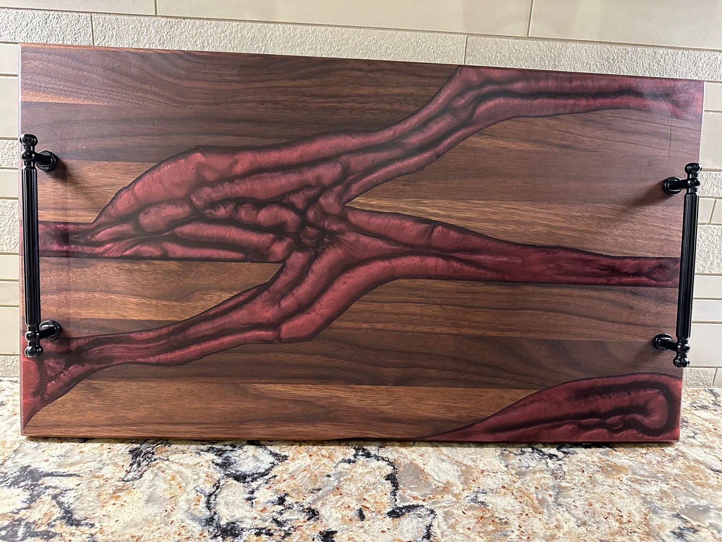 Customer photo review of 24x12x1.5" Silicone Mold For Epoxy Resin - Charcuterie Board Form