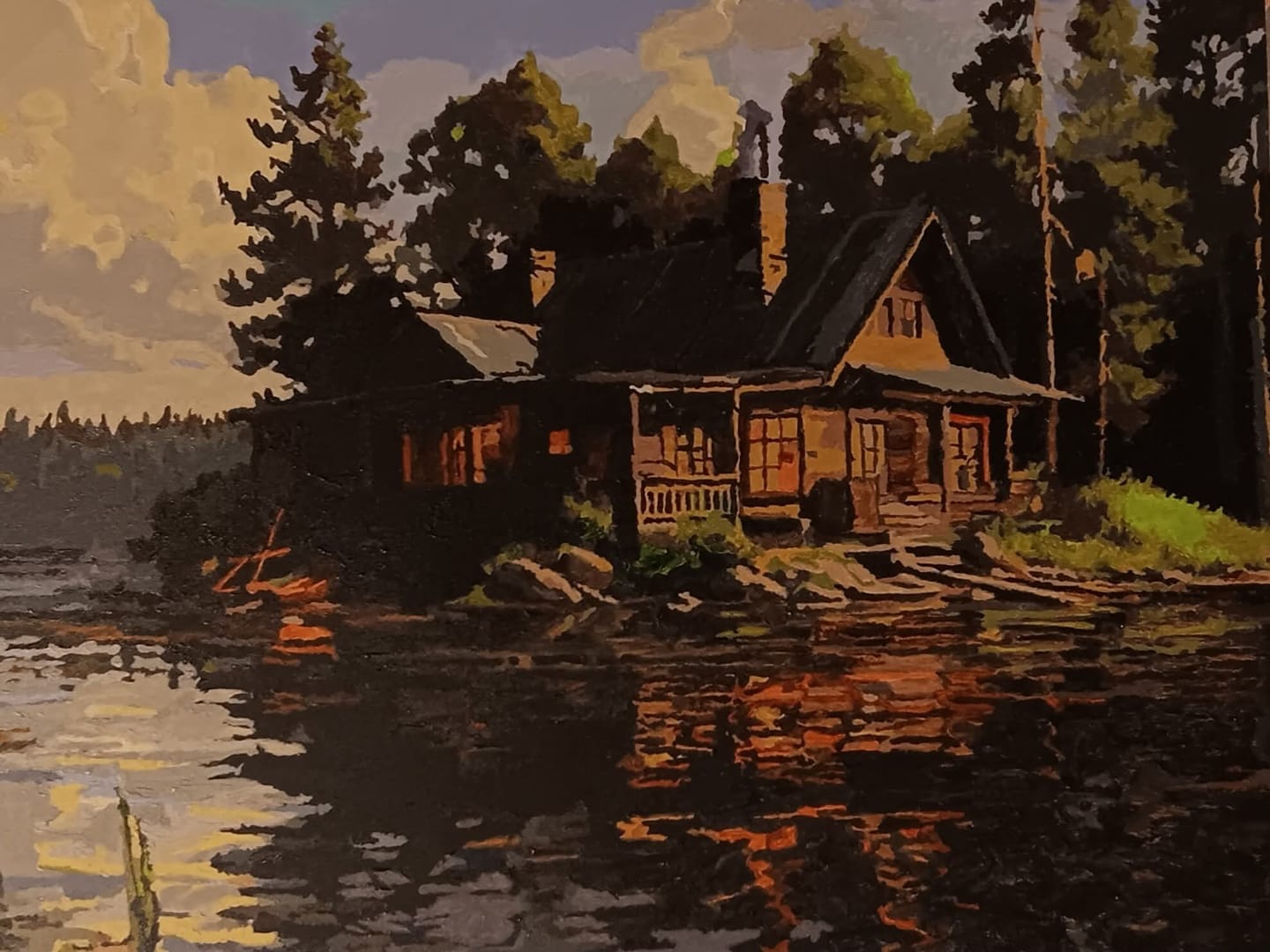 Customer photo review of Cabin On The Lake