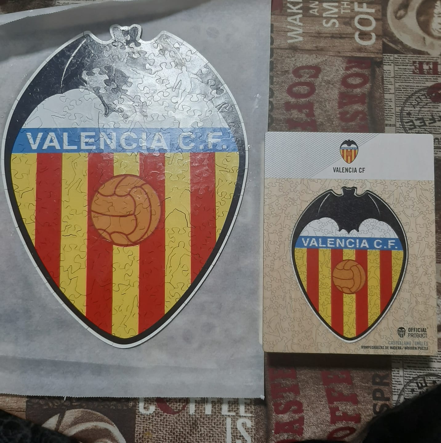 Customer photo review of Valencia CF® Logo - Rompecabezas de Madera