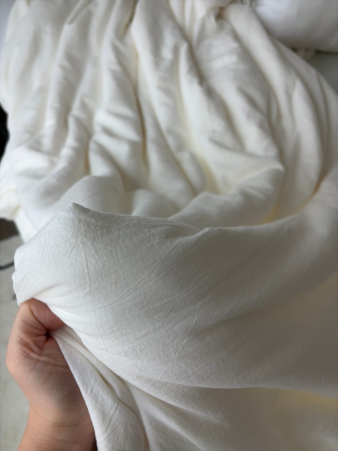 Customer photo review of Mulberry Silk Comforter Insert