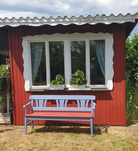 Customer photo review of Personalisiertes Gartenschild mit Name und Wunschtext