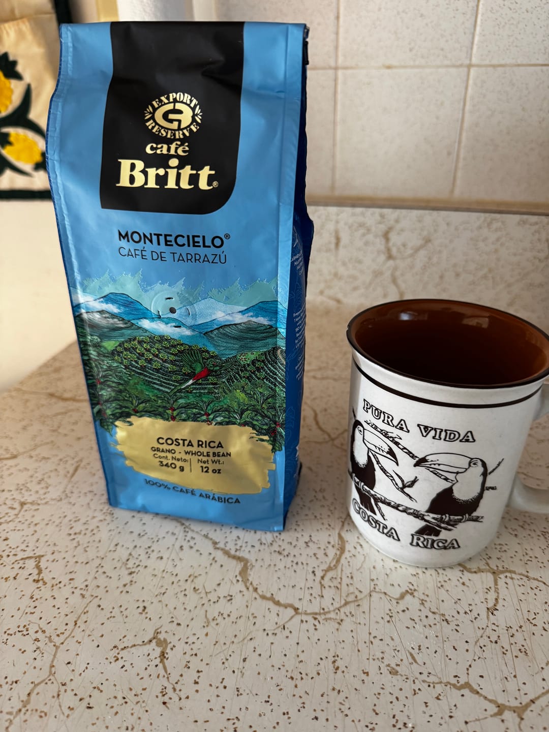 Customer photo review of COSTA RICAN MONTECIELO COFFEE FROM TARRAZÚ