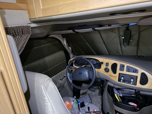 Customer photo review of Ford Econoline - Front Door Shades (Set)