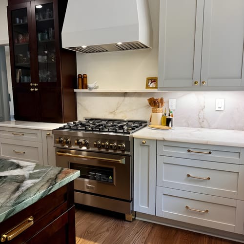 Customer photo review of Brass Ball Knob - Unlacquered Polished Brass