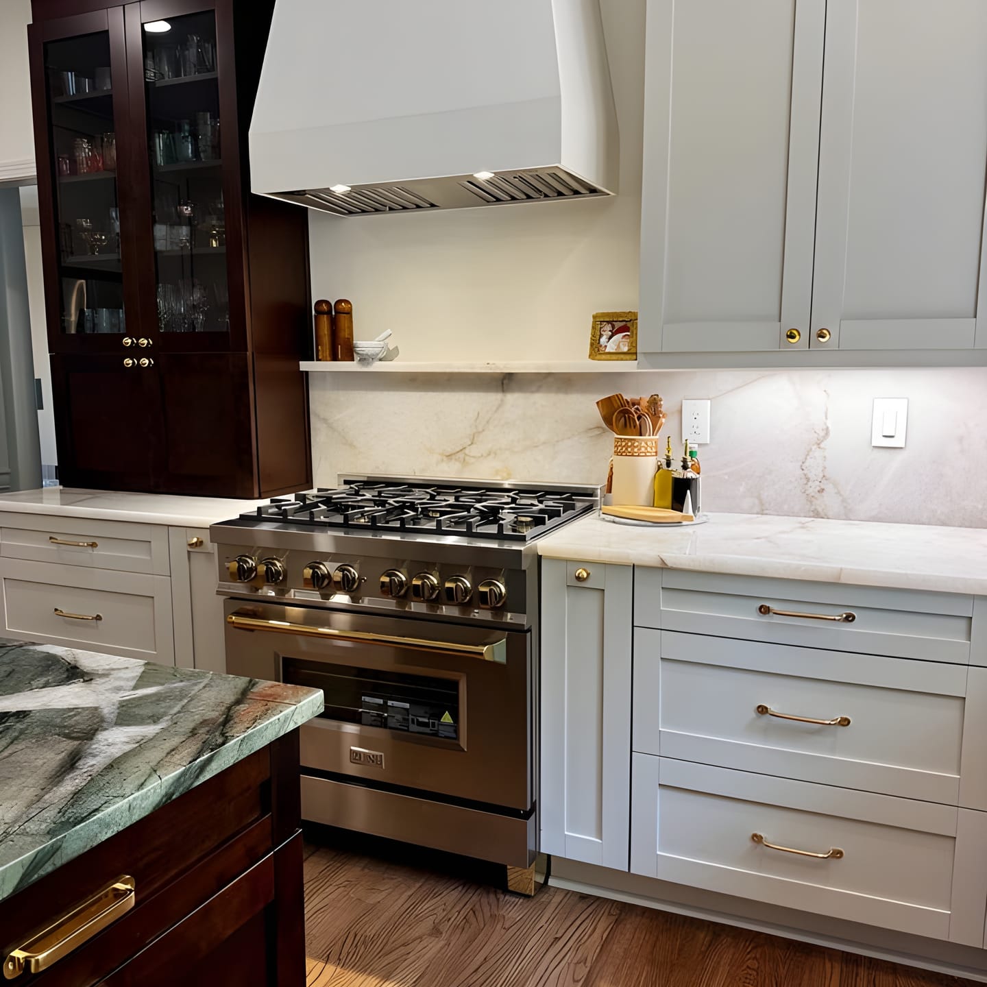 Customer photo review of Brass Ball Knob - Unlacquered Polished Brass