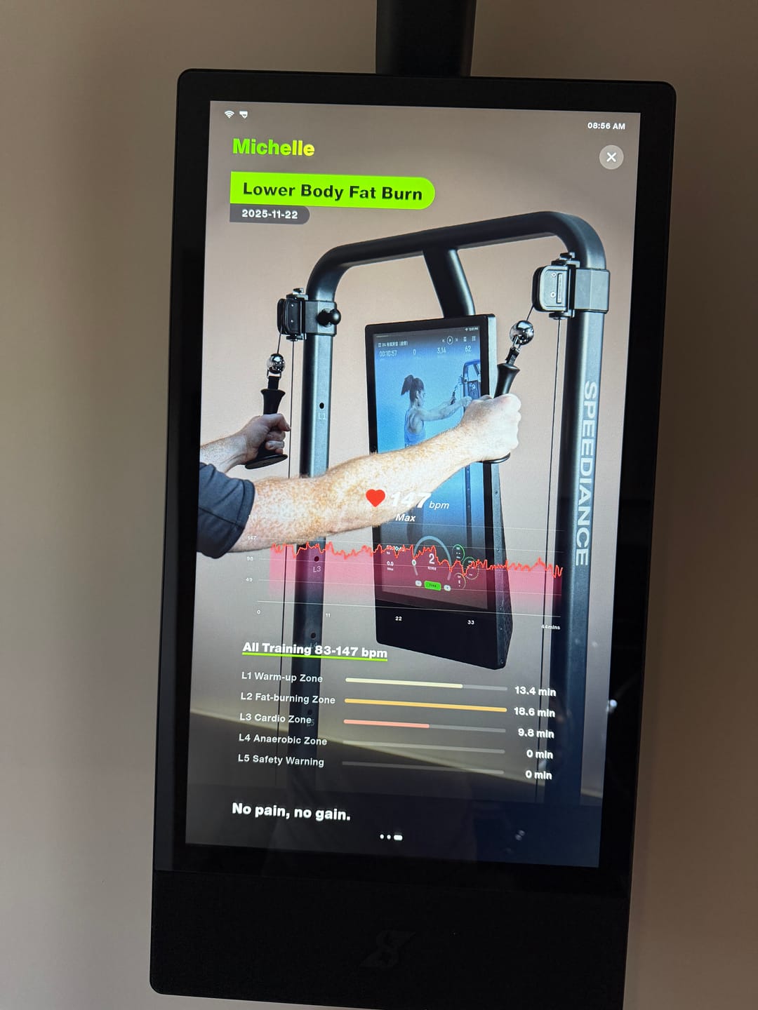 Customer photo review of Speediance Gym Monster 2