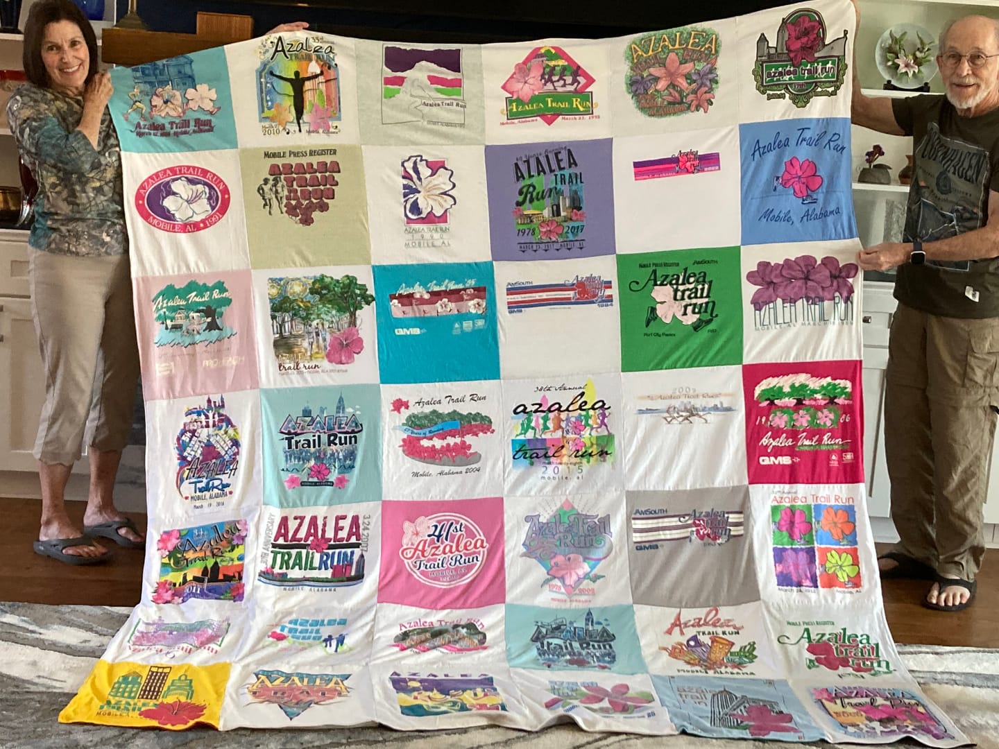 Customer photo review of Double Sided T-Shirt Quilt from Project Repat