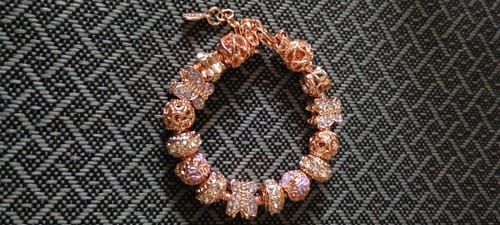Customer photo review of Blushing Butterfly Bracelet