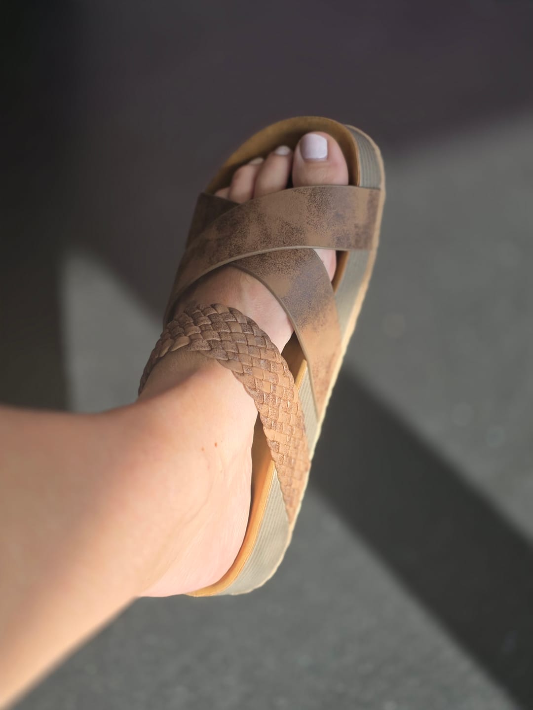 Customer photo review of Sienne Sandal - Dune